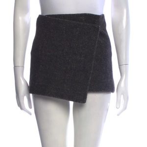 Étoile Isabel Marant wool mini skirt in grey mélange XS (US2, FR 34)